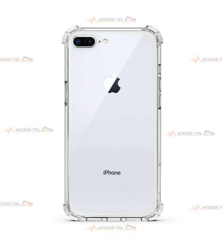 coque pour iphone 7 plus et iphone 8 plus transparente coins renforcés