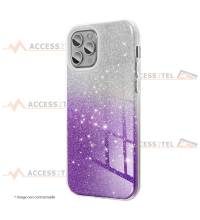 coque renforcée pour iphone 7 plus ou iphone 8 plus paillettes dégradé violet smartphone