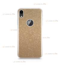 coque pour iphone XR paillettes dorée