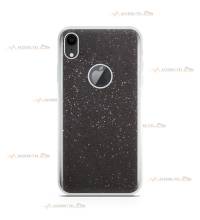 coque pour iphone XR paillettes noire