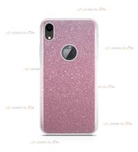 coque pour iphone XR paillettes rose