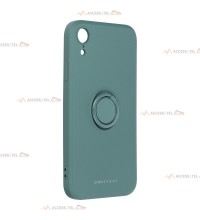 coque verte avec anneau pour iphone xr