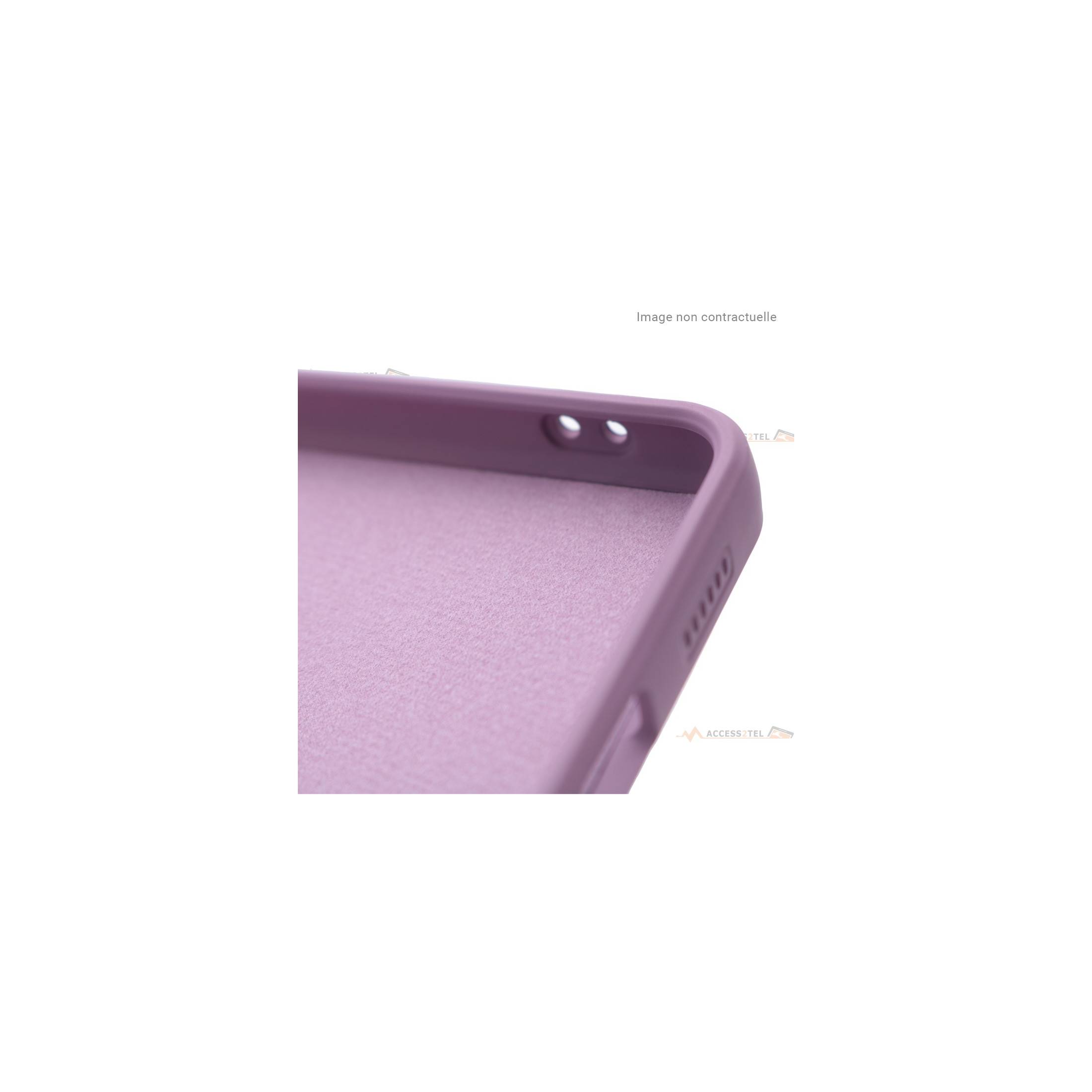 coque violette interieur fibre pour iphone xr