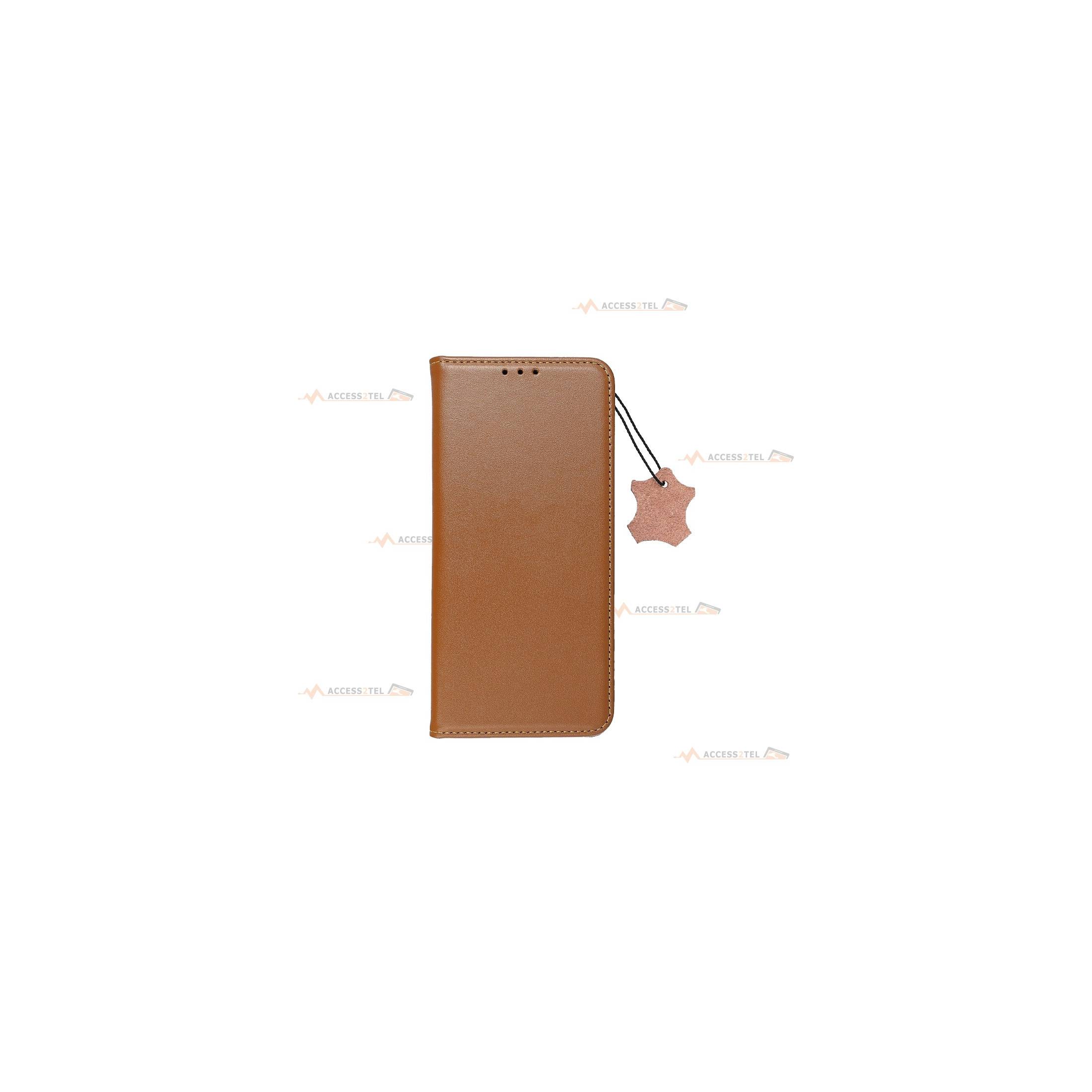 étui marron pour iphone xr en cuir véritable