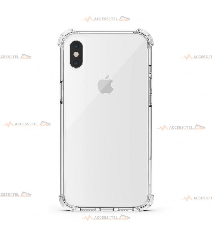 coque pour iphone X et iphone XS transparente coins renforcés