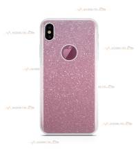 coque pour iphone X et iphone XS paillettes rose