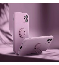 coque violette support design pour iphone X et iphone XS