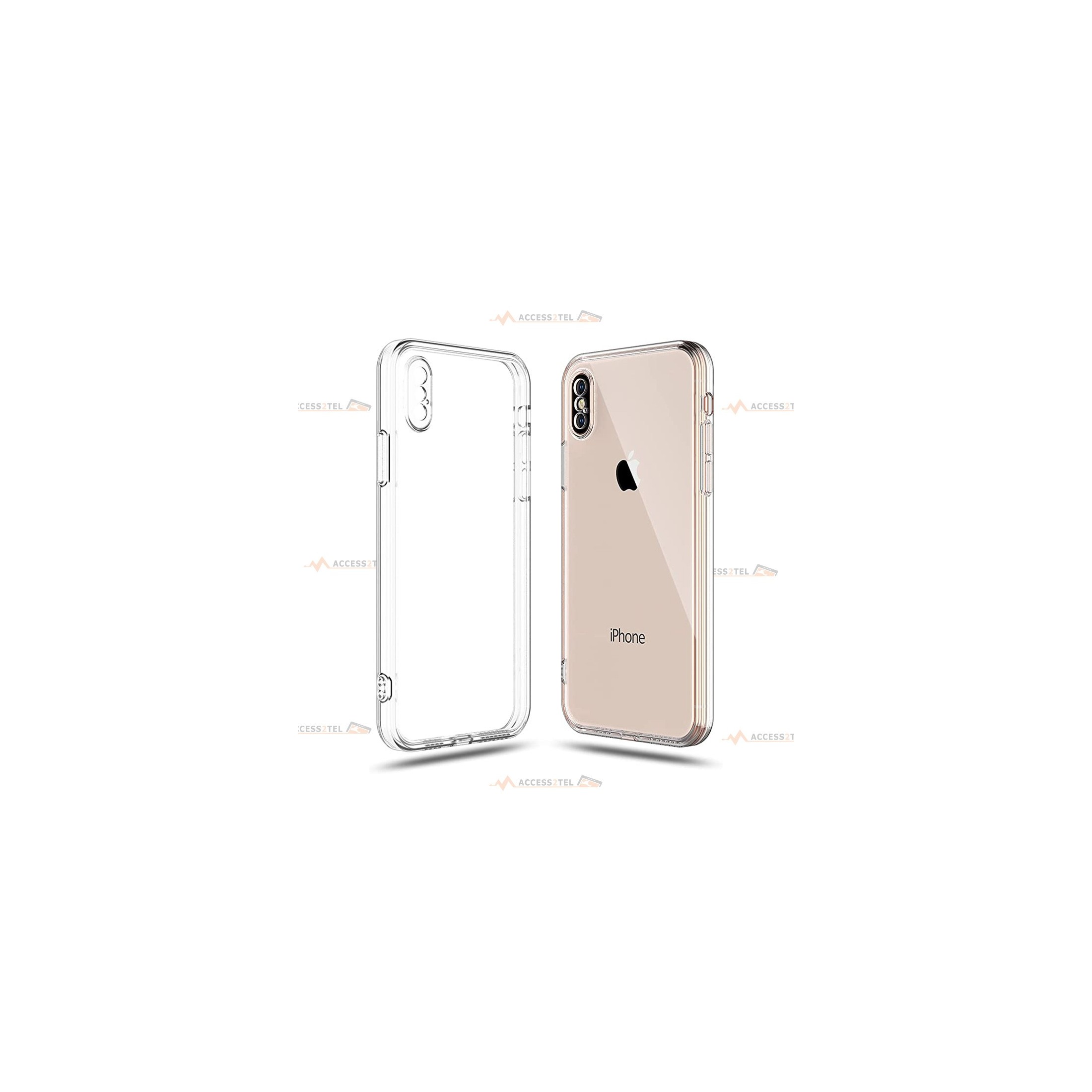 coque pour iphone XS max transparente silicone 2 millimètres