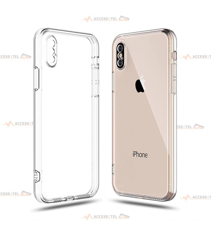 coque pour iphone XS max transparente silicone 2 millimètres