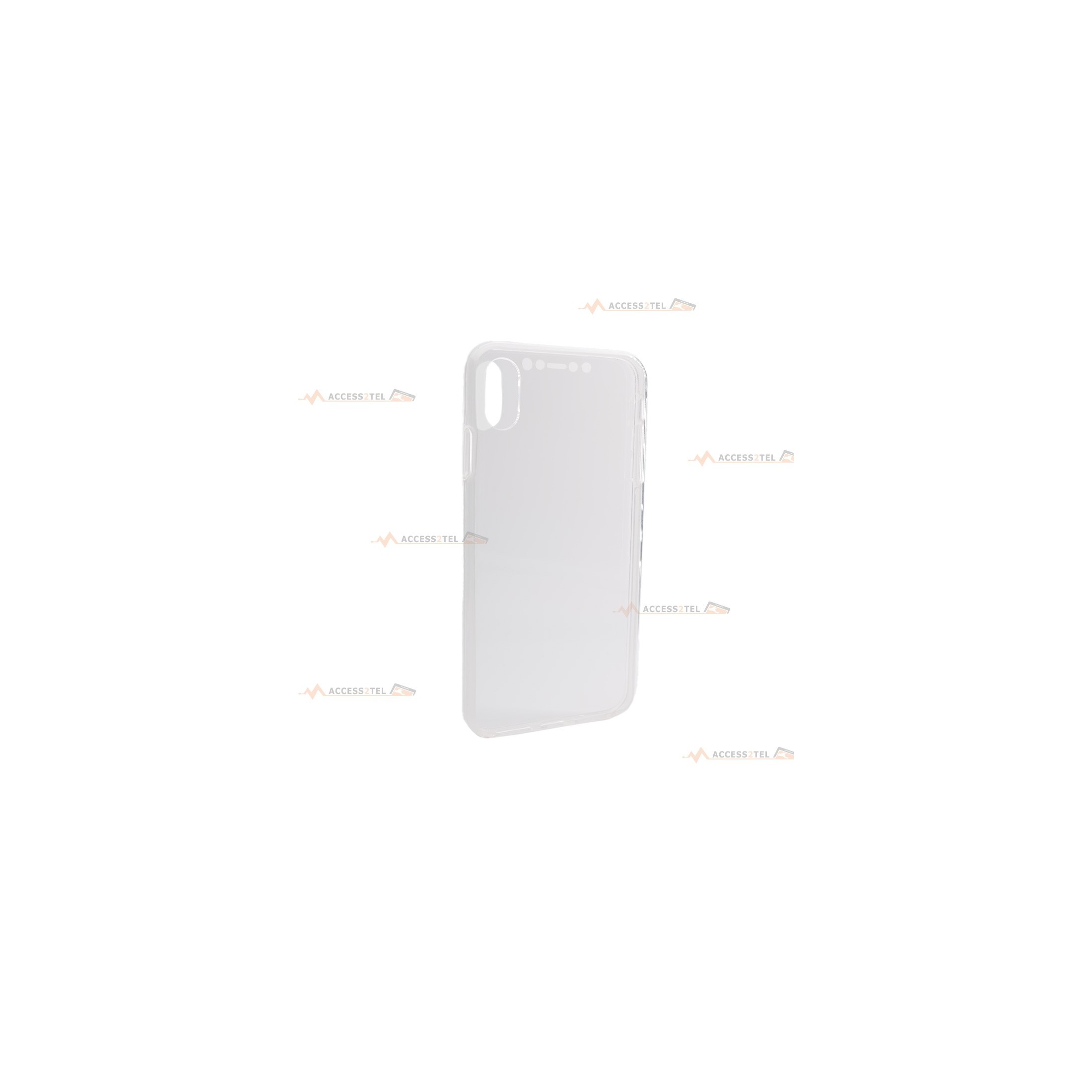 coque transparente pour iphone xs max double face arrière