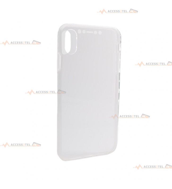 coque transparente pour iphone xs max double face arrière