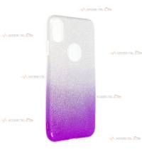 coque renforcée pour iphone XS max paillettes dégradé violet