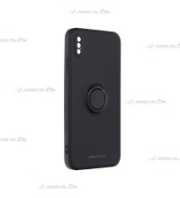 coque noire avec anneau pour iphone xs max