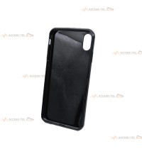 coque pour iphone XS max en silicone noir design carbone intérieur