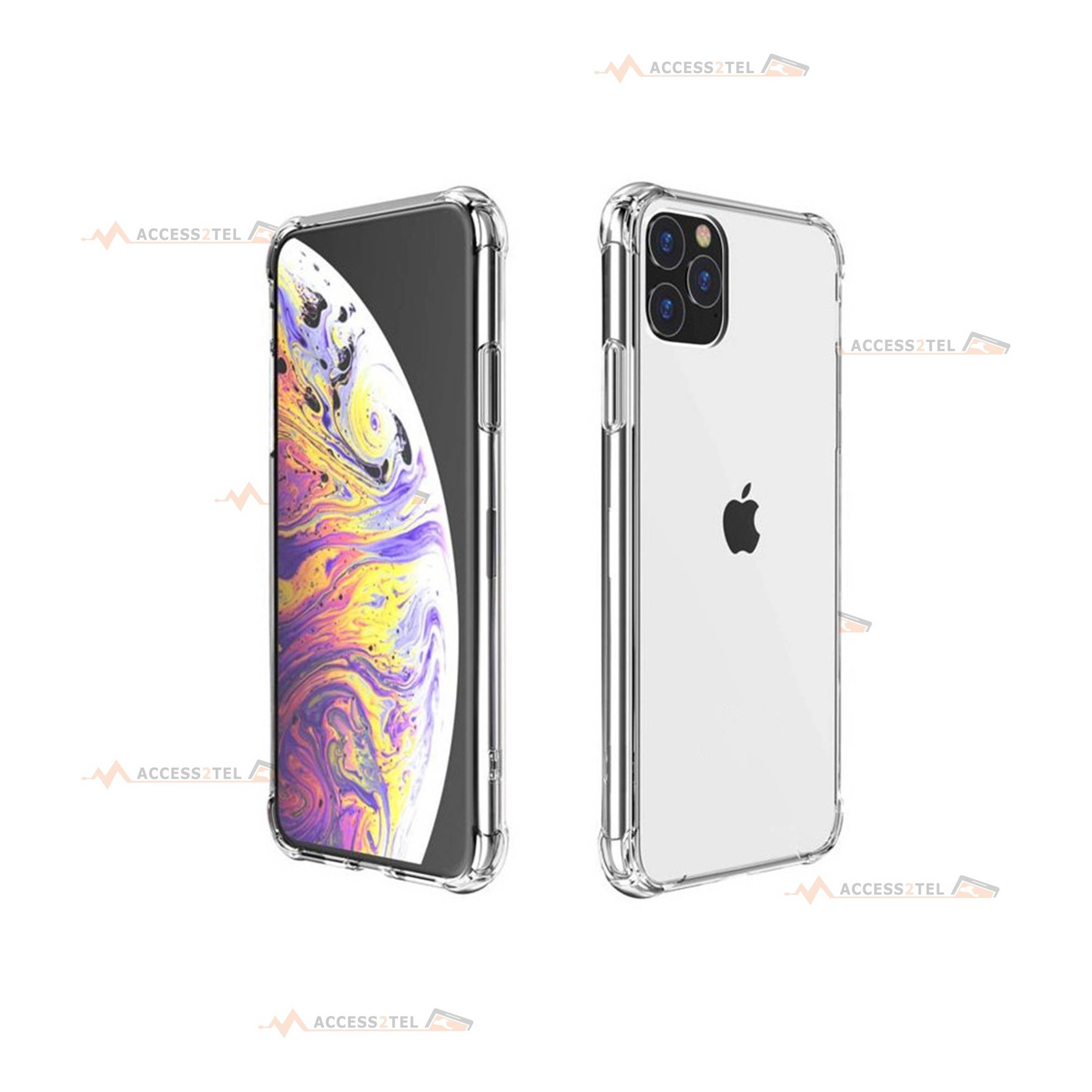 coque pour iphone 11 transparente coins renforcés duo