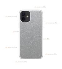 coque pour iphone 11 paillettes argentée