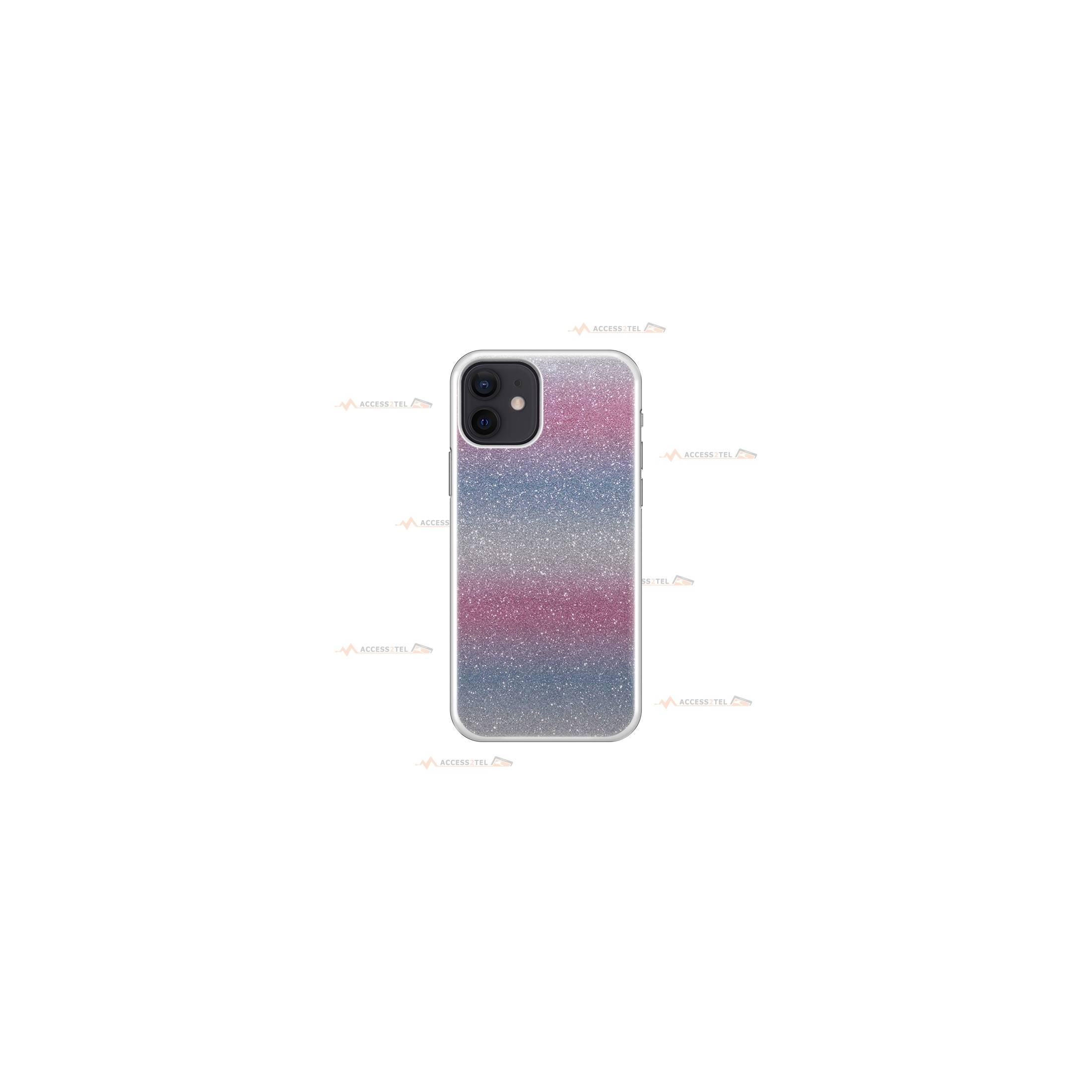 coque pour iphone 11 paillettes pastel