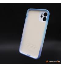 coque de téléphone pop design bleue pour iphone 11 intérieur microfibres