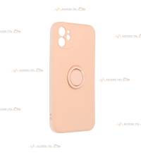 coque rose avec anneau pour iphone 11