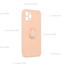 coque rose avec anneau pour iphone 11 pro