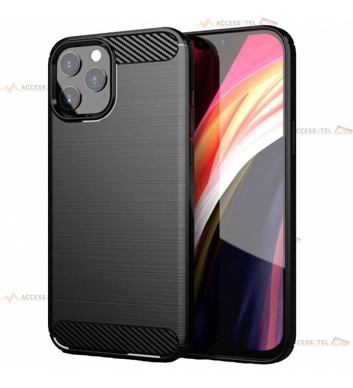 coque renforcée pour iphone 11 pro max carbone