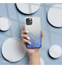 coque renforcée pour iphone 11 pro max paillettes dégradé bleu dos