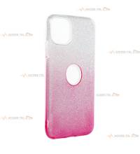 coque renforcée pour iphone 11 pro max paillettes dégradé rose