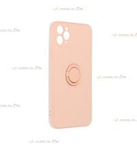 coque rose avec anneau pour iphone 11 pro max