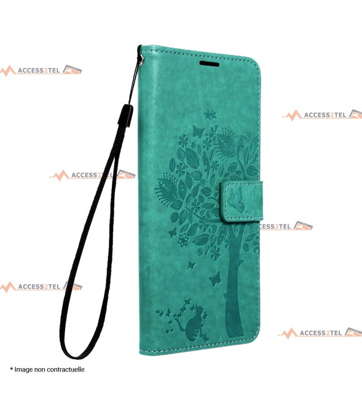 étui pour iphone 12 mini arbre vert dragonne