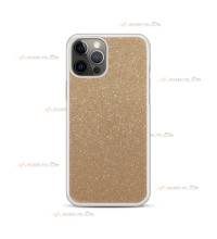 coque pour iphone 12 et iphone 12 pro paillettes dorée