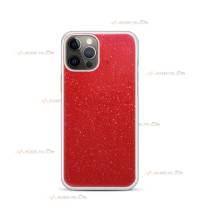 coque pour iphone 12 et iphone 12 pro paillettes rouge