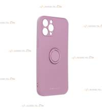 coque violette avec anneau pour iphone 12 pro max