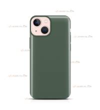 coque pour iphone 11 Pro max en silicone soft touch et intérieur microfibre vert de gris