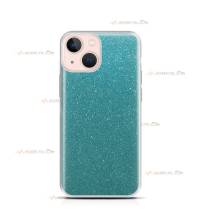 coque pour iphone 13 mini paillettes turquoise