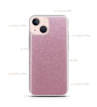 coque pour iphone 13 mini paillettes rose