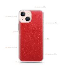 coque pour iphone 13 mini paillettes rouge