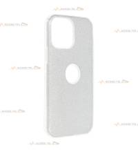 coque renforcée pour iphone 13 mini paillettes argentée