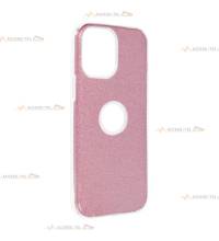 coque renforcée pour iphone 13 mini paillettes rose