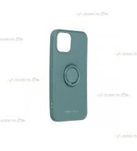 coque verte avec anneau pour iphone 13 mini