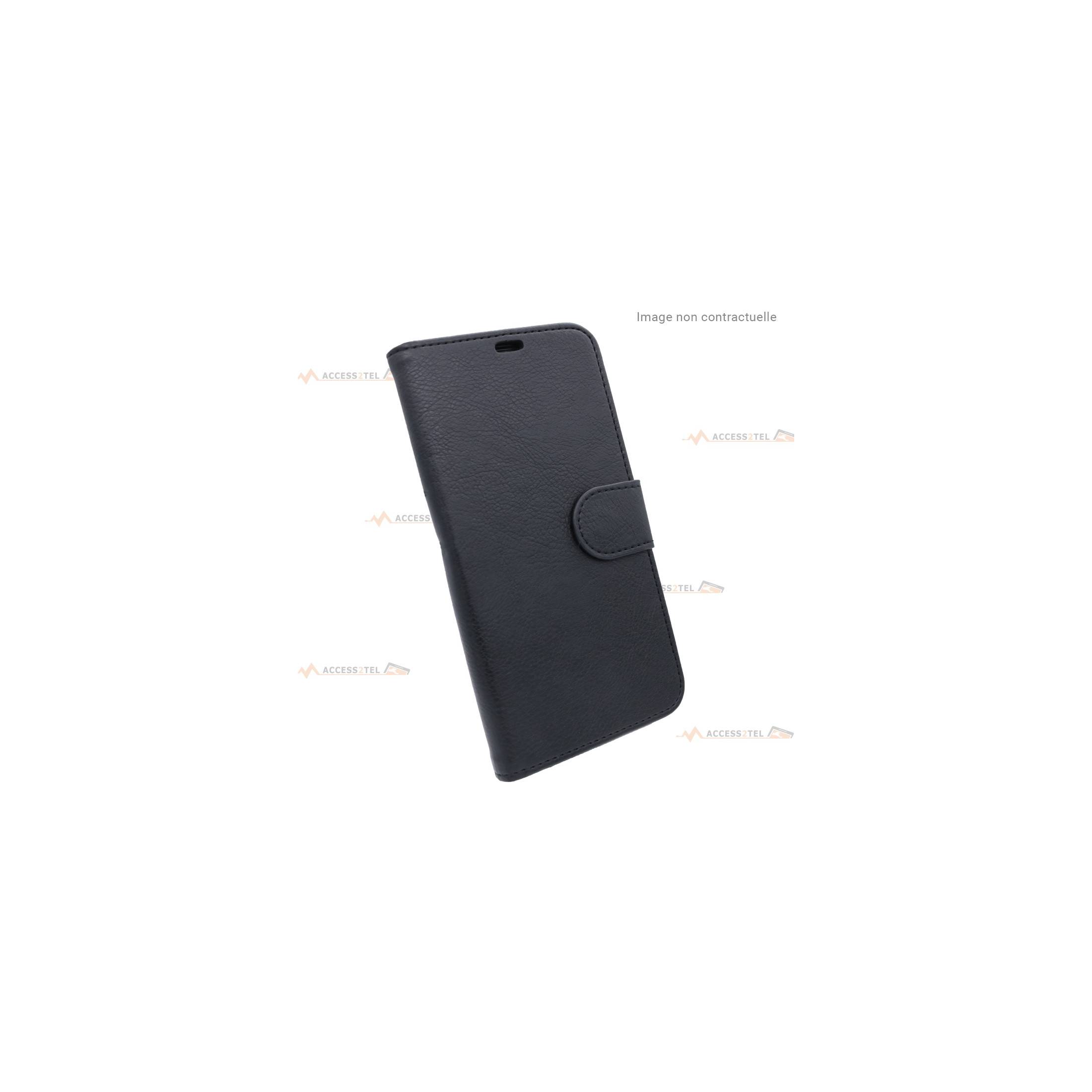 étui noir pour iphone 13 mini en simili-cuir