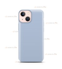 coque pour iphone 13 en silicone soft touch et intérieur microfibre lavande