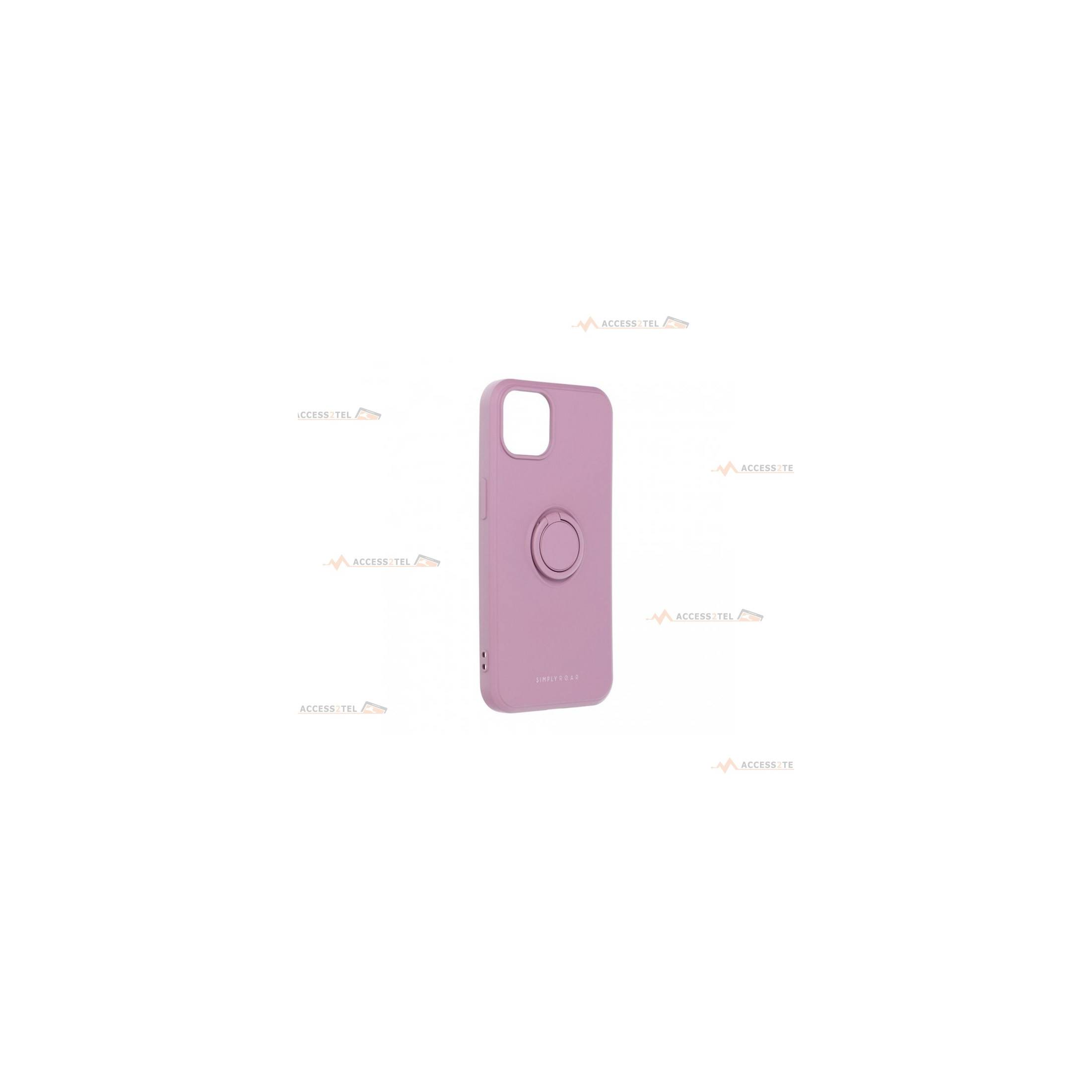 coque violette avec anneau pour iphone 13