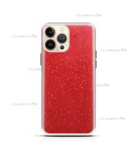 coque pour iphone 13 pro paillettes rouge