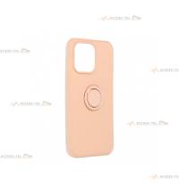 coque rose avec anneau pour iphone 13 pro