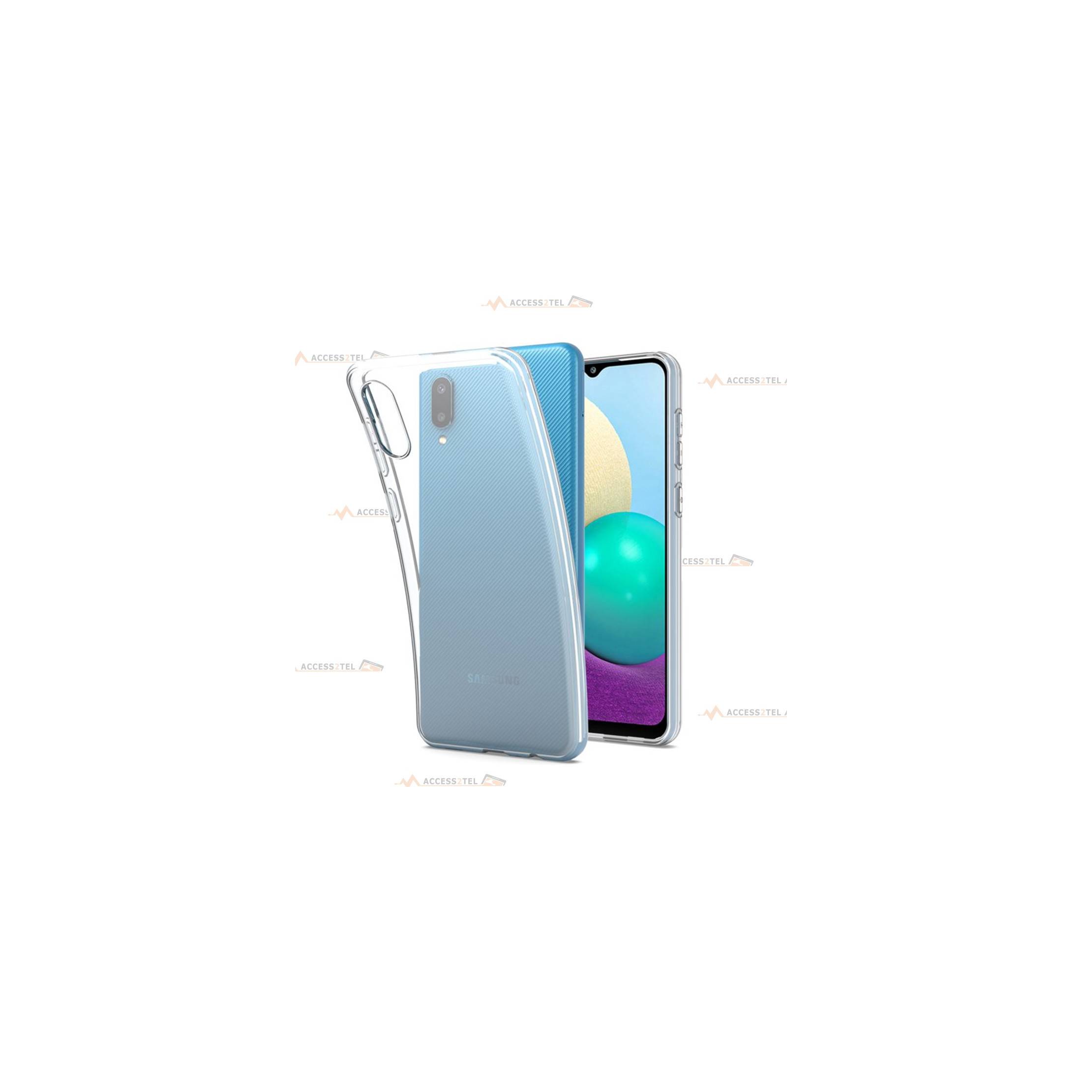 coque pour samsung galaxy A02 transparente silicone souple