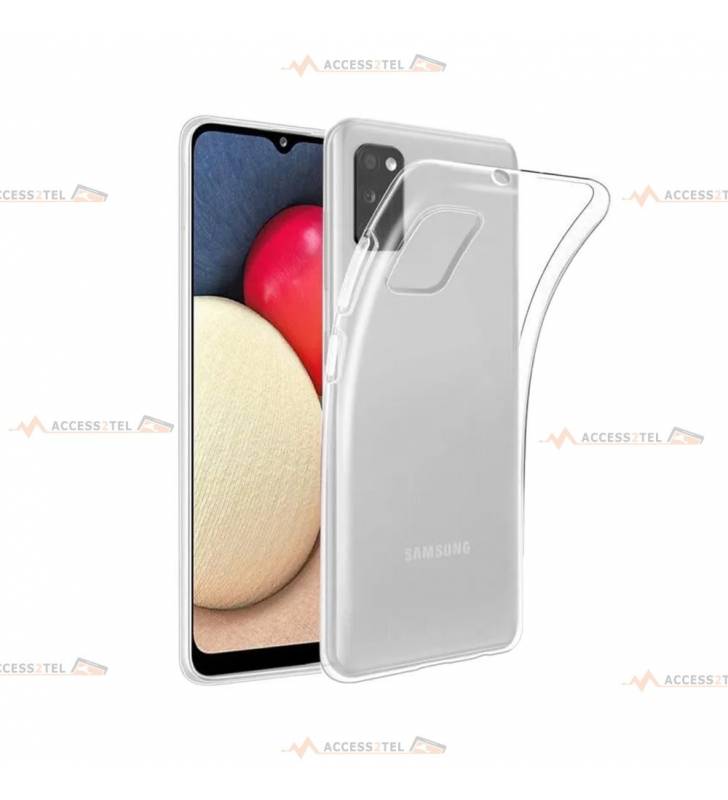 coque pour samsung galaxy A02s transparente silicone souple