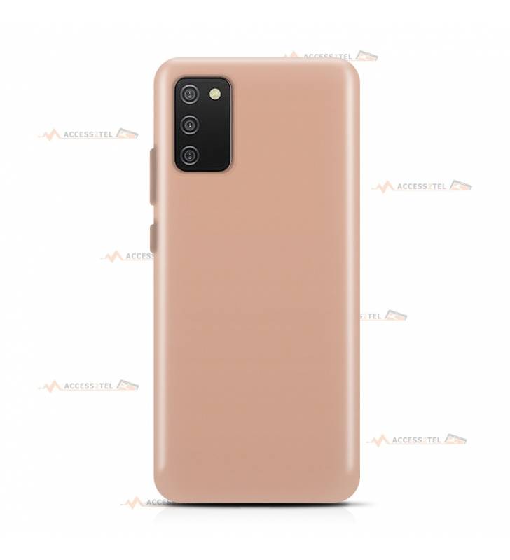 coque pour samsung galaxy A02s silicone beige