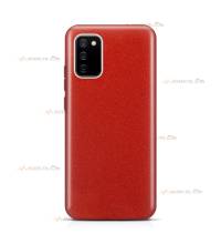 coque pour samsung galaxy A02s paillettes rouge