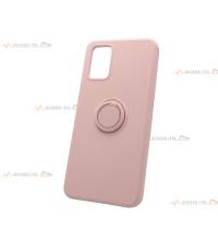 coque rose avec anneau pour galaxy a02s