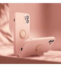 coque rose support design pour galaxy a02s